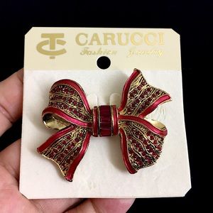 🖤CARUCCI ribbon 🎀 brooch